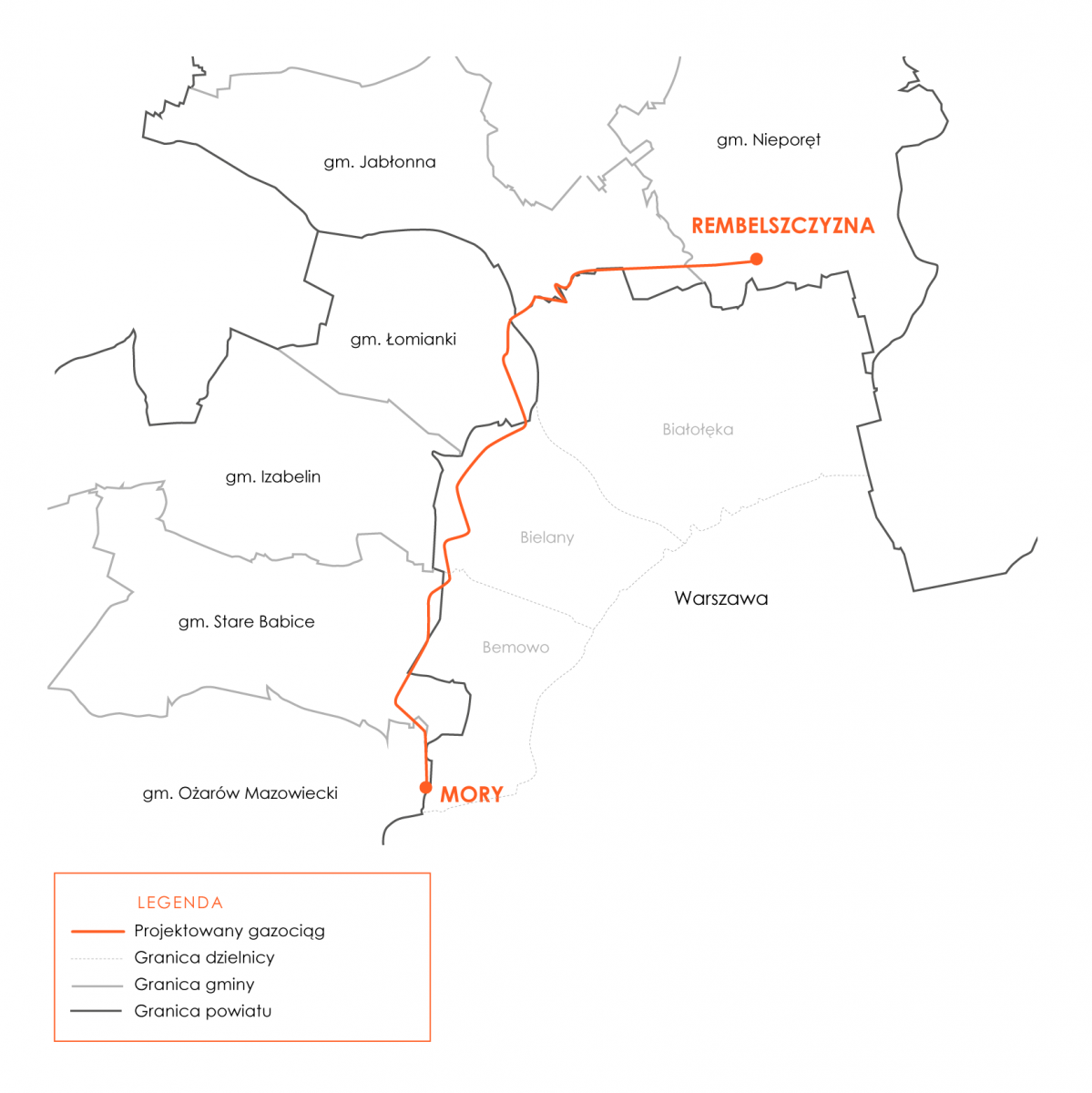 mapa przebiegu gazociągu mapa przebiegu gazociągu