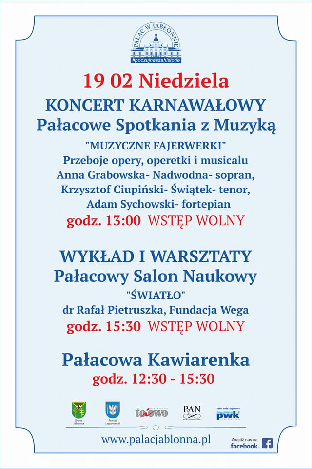 19.02. godz. 13.00 - Zapraszamy na drugi w tym roku koncert z cyklu 
